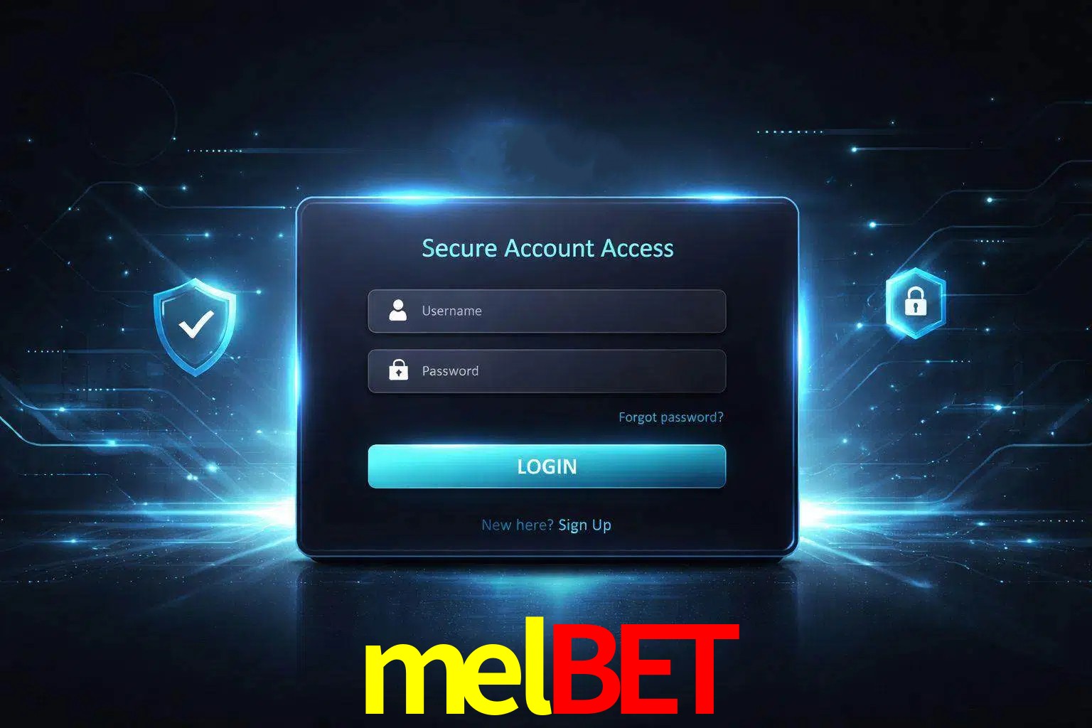 Pantalla de inicio de sesión de cuenta melbet para usuarios en México
